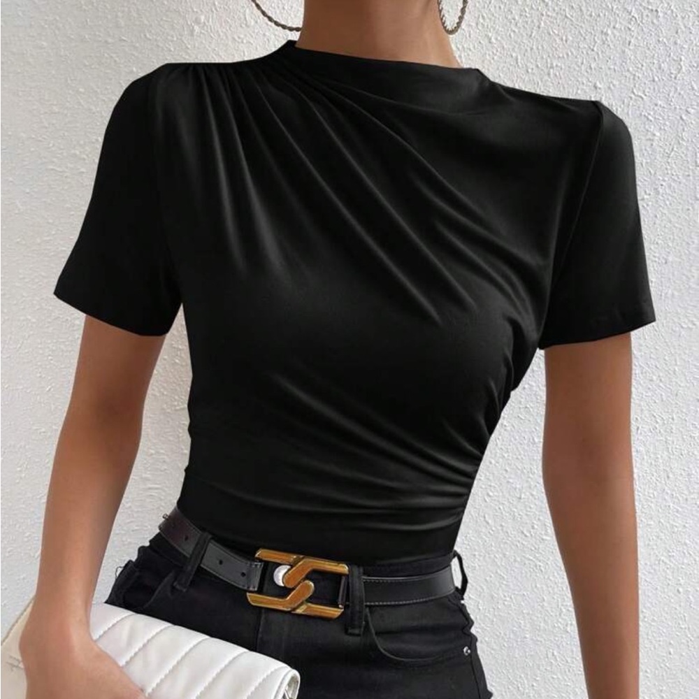 Elegant Black Women's Top